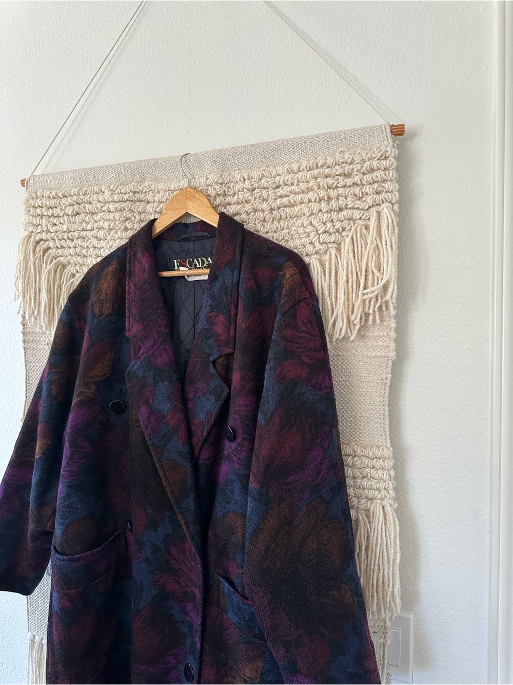 Escada Vintage Wool Trench Coat